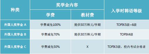 韩国岭南大学奖学金知多少